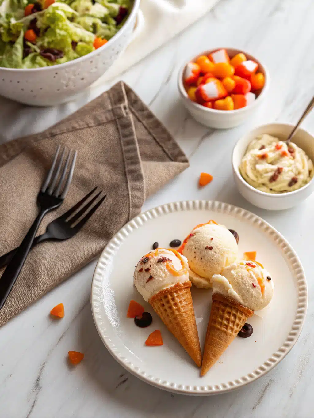Halloween Ice Cream Floats serving suggestion