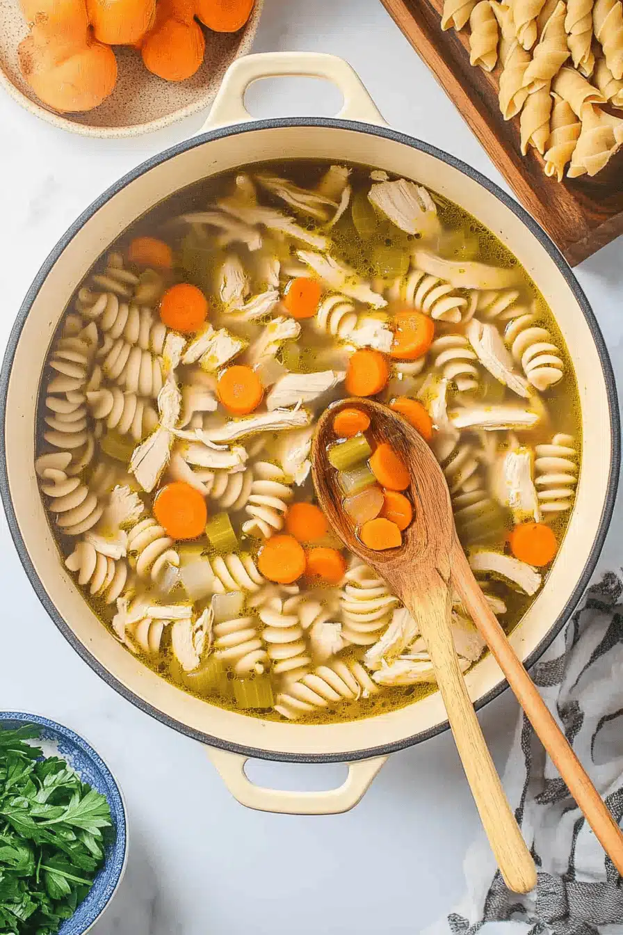 Homemade Chicken Noodle Soup ingredients