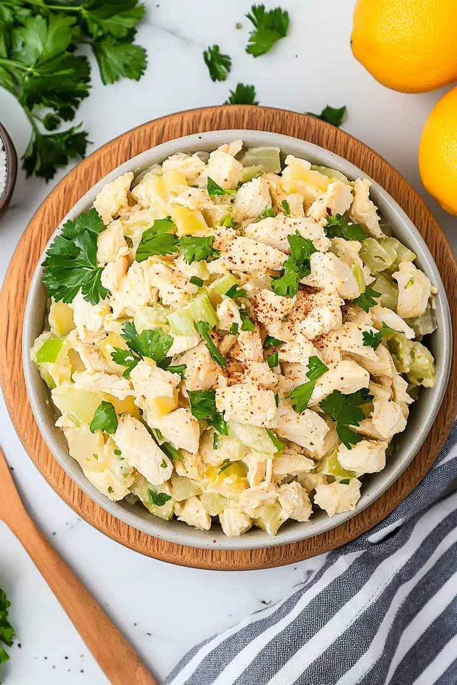 Hot Chicken Salad Recipe Final Dish Presentation