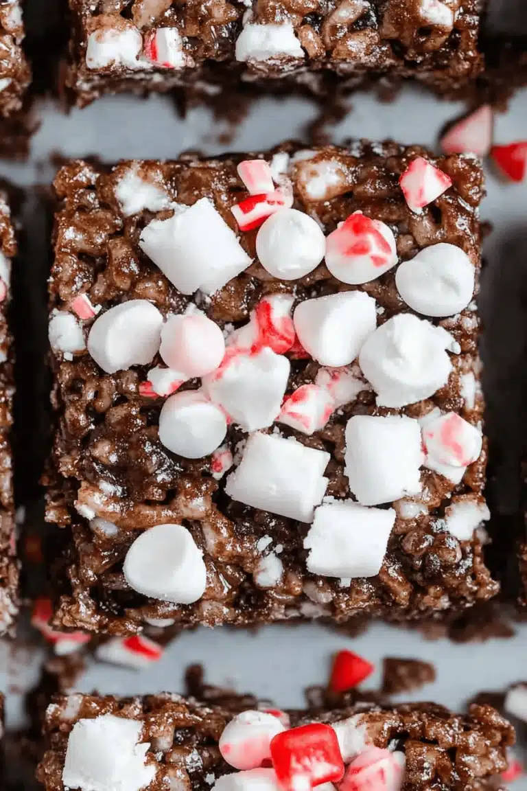 Hot Cocoa Rice Krispie Treats
