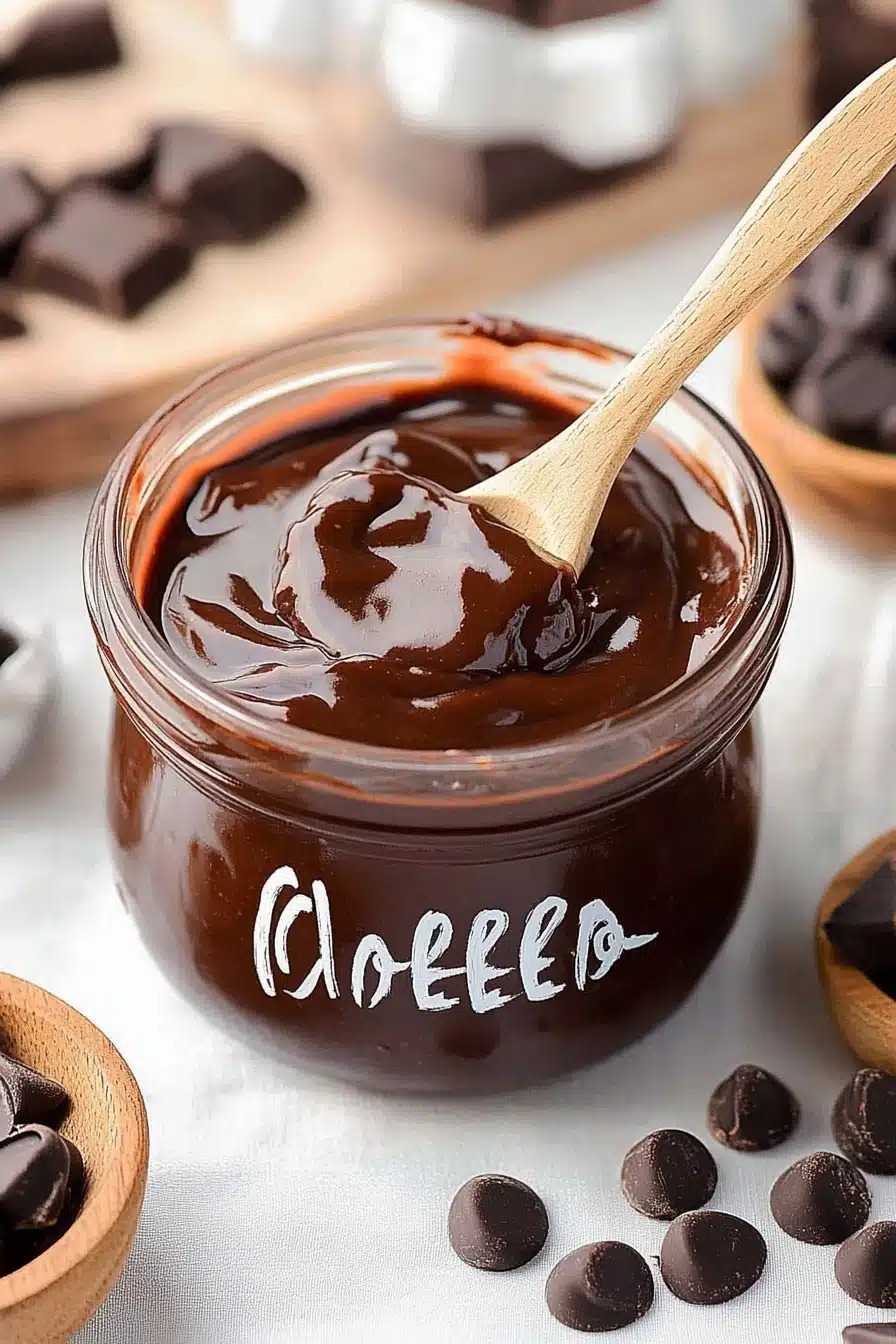 Hot Fudge Sauce Recipe Final Dish Presentation
