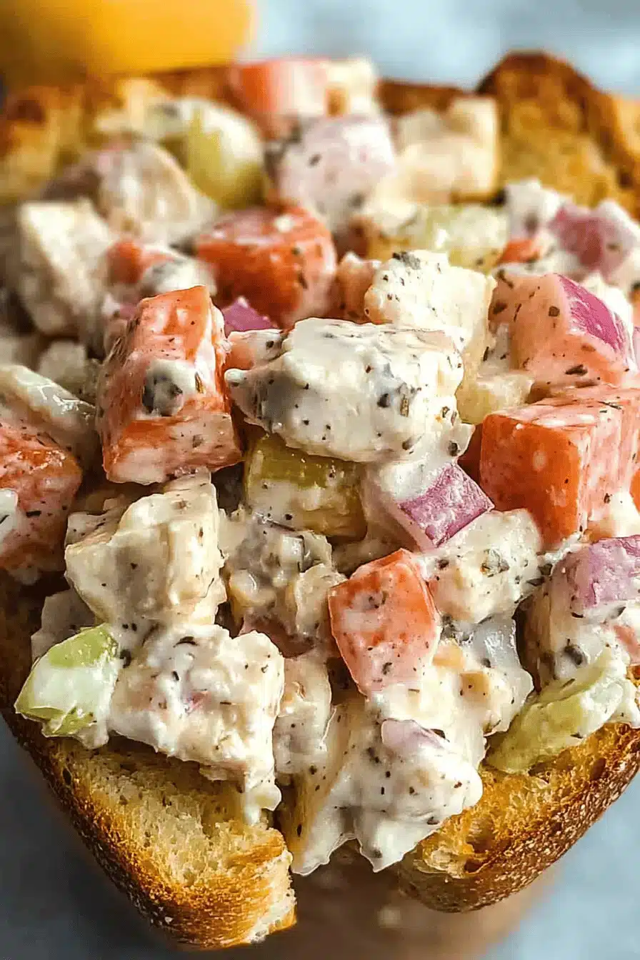 Italian Grinder Chicken Salad ingredients
