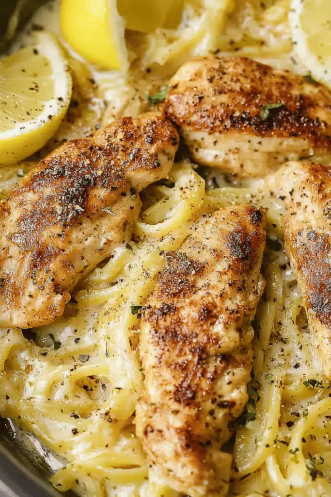 Lemon Pepper Chicken Alfredo