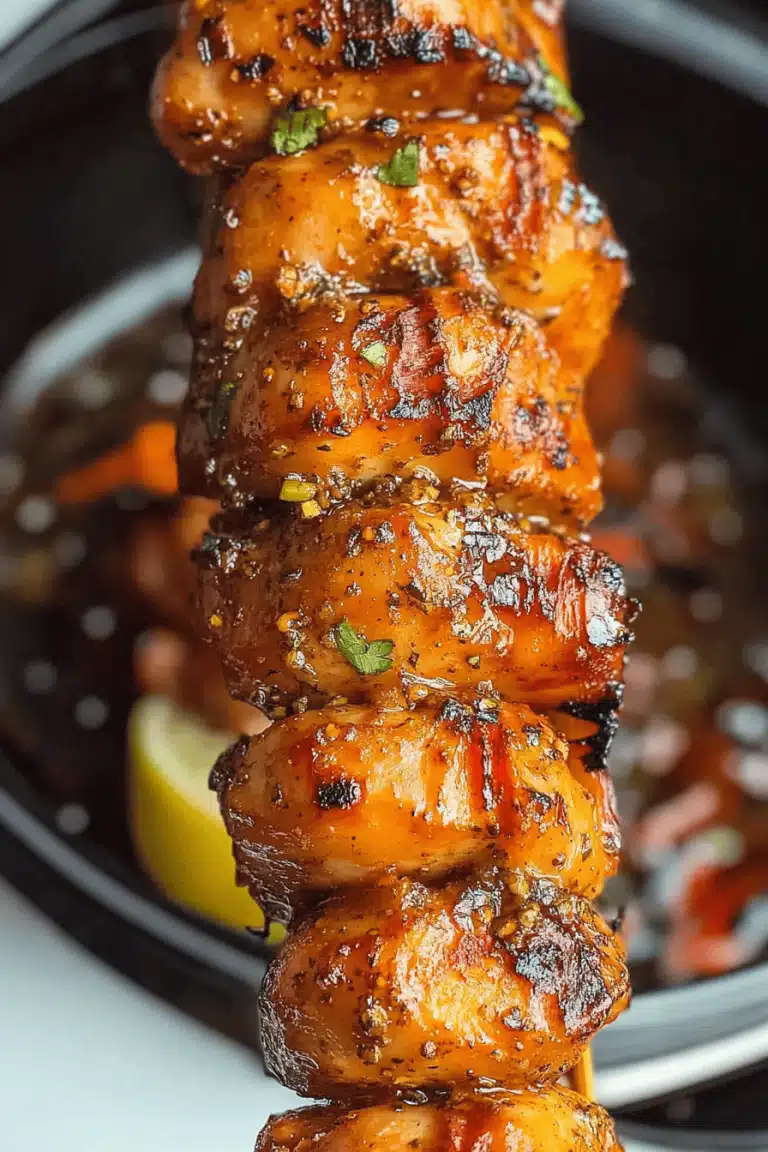 Lemon Pepper Chicken Skewers