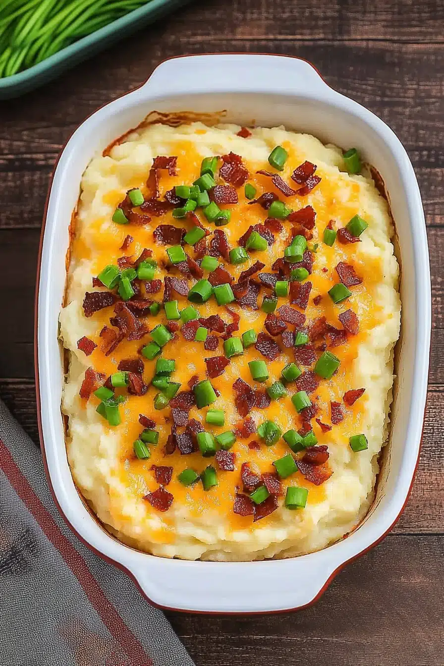 Loaded Mashed Potatoes Final Dish Presentation