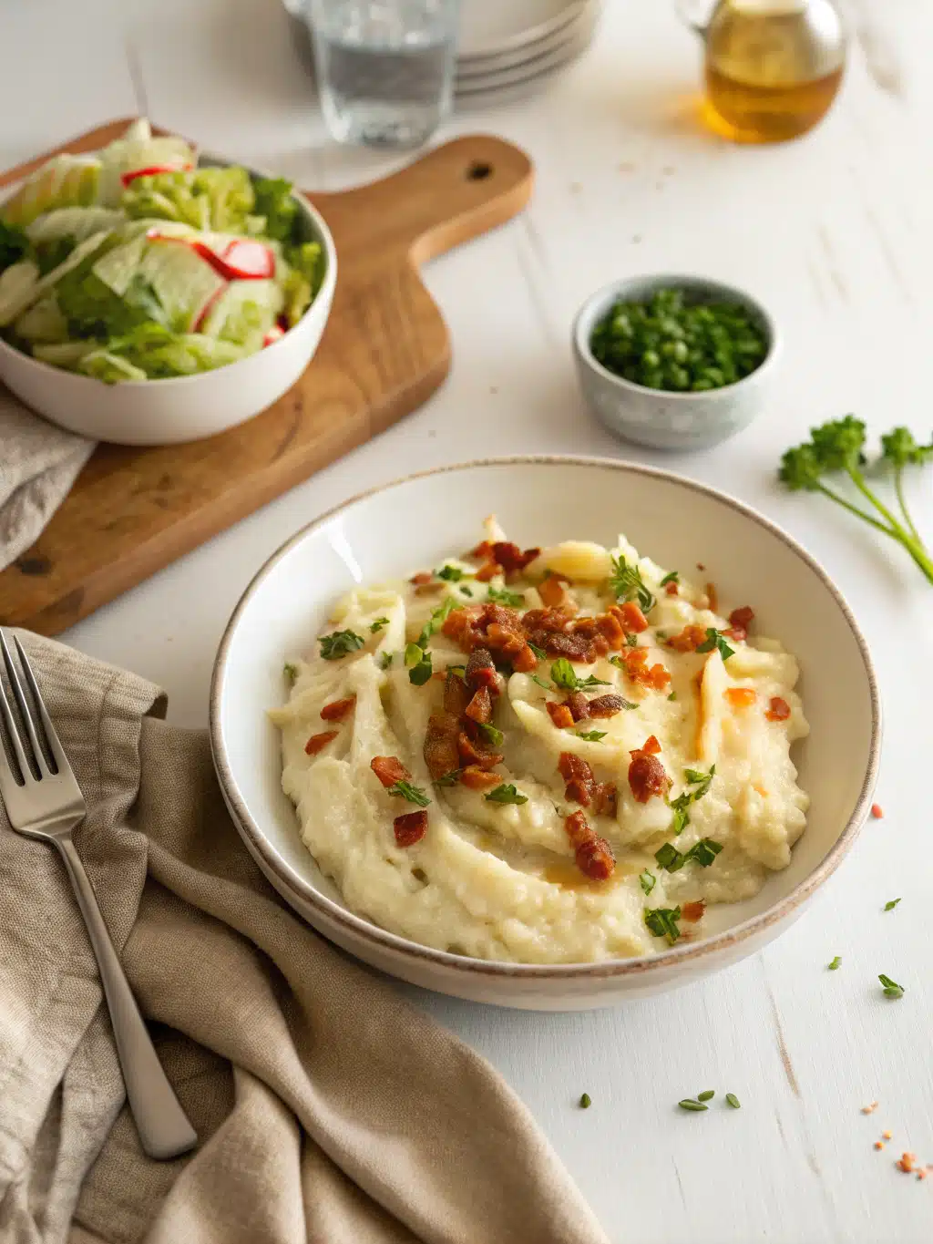 Loaded Mashed Potatoes serving suggestion
