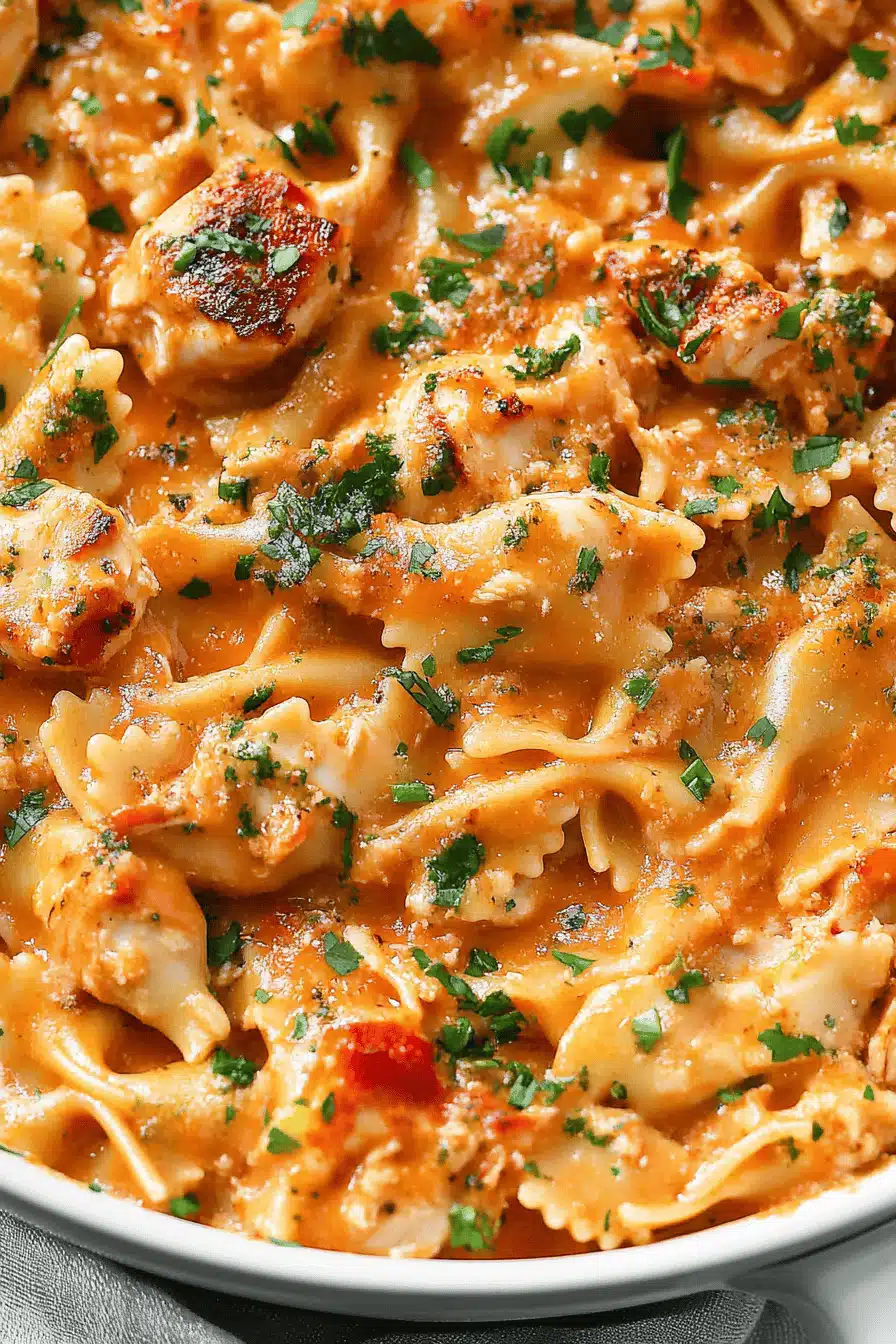 Louisiana Chicken Pasta Final Dish Presentation