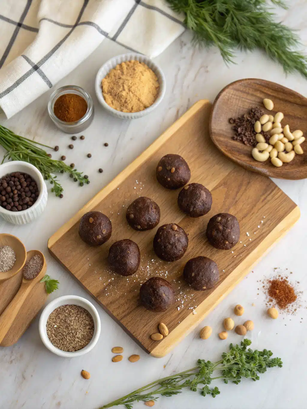No-Bake Chocolate Peanut Butter Balls ingredients
