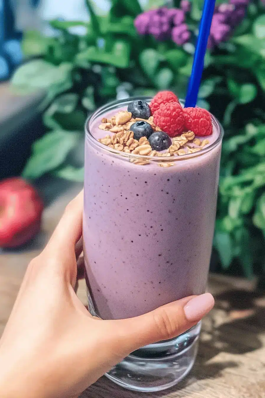 Nutty Monkey Smoothie Recipe Final Dish Presentation