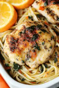 Oven-Baked Chicken Linguini