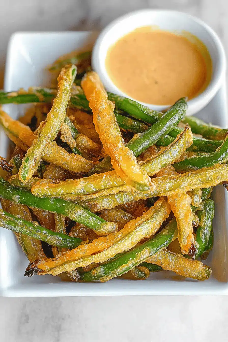 PF Chang's Crispy Green Beans Final Dish Presentation