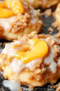 Peach Cobbler Cinnamon Rolls
