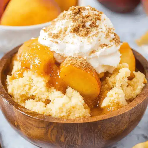 Peach Cobbler Dump Cake