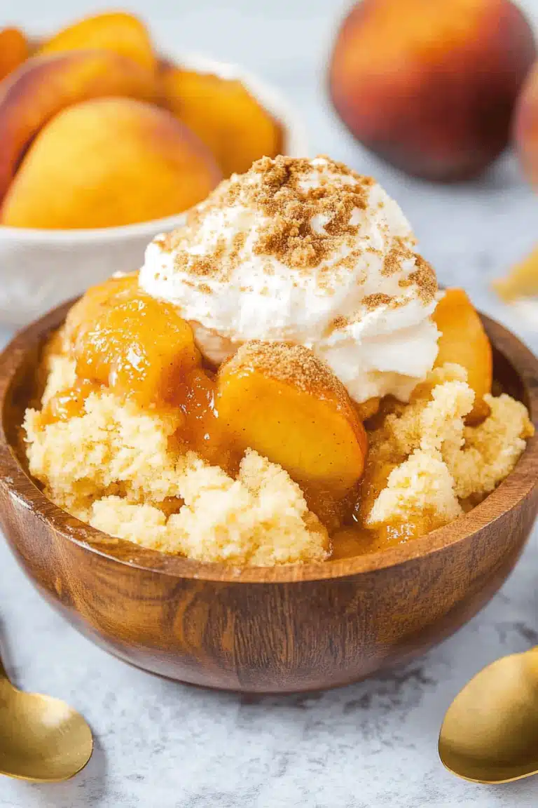 Peach Cobbler Dump Cake