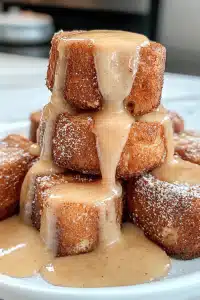 Peach Cobbler French Toast Bites