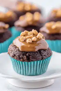 Peanut Butter Brownie Cupcakes