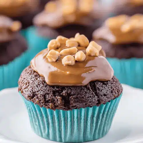 Peanut Butter Brownie Cupcakes