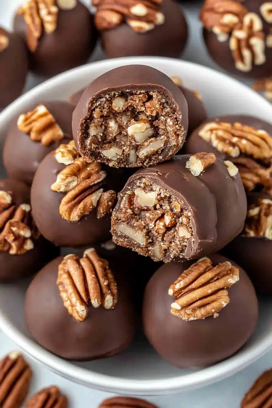 Pecan Pie Balls Final Dish Presentation