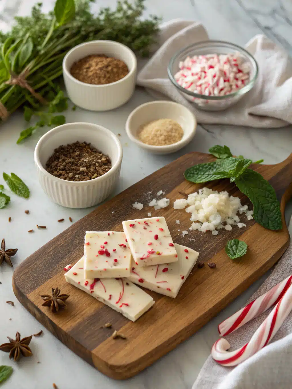 Peppermint Bark Recipe ingredients