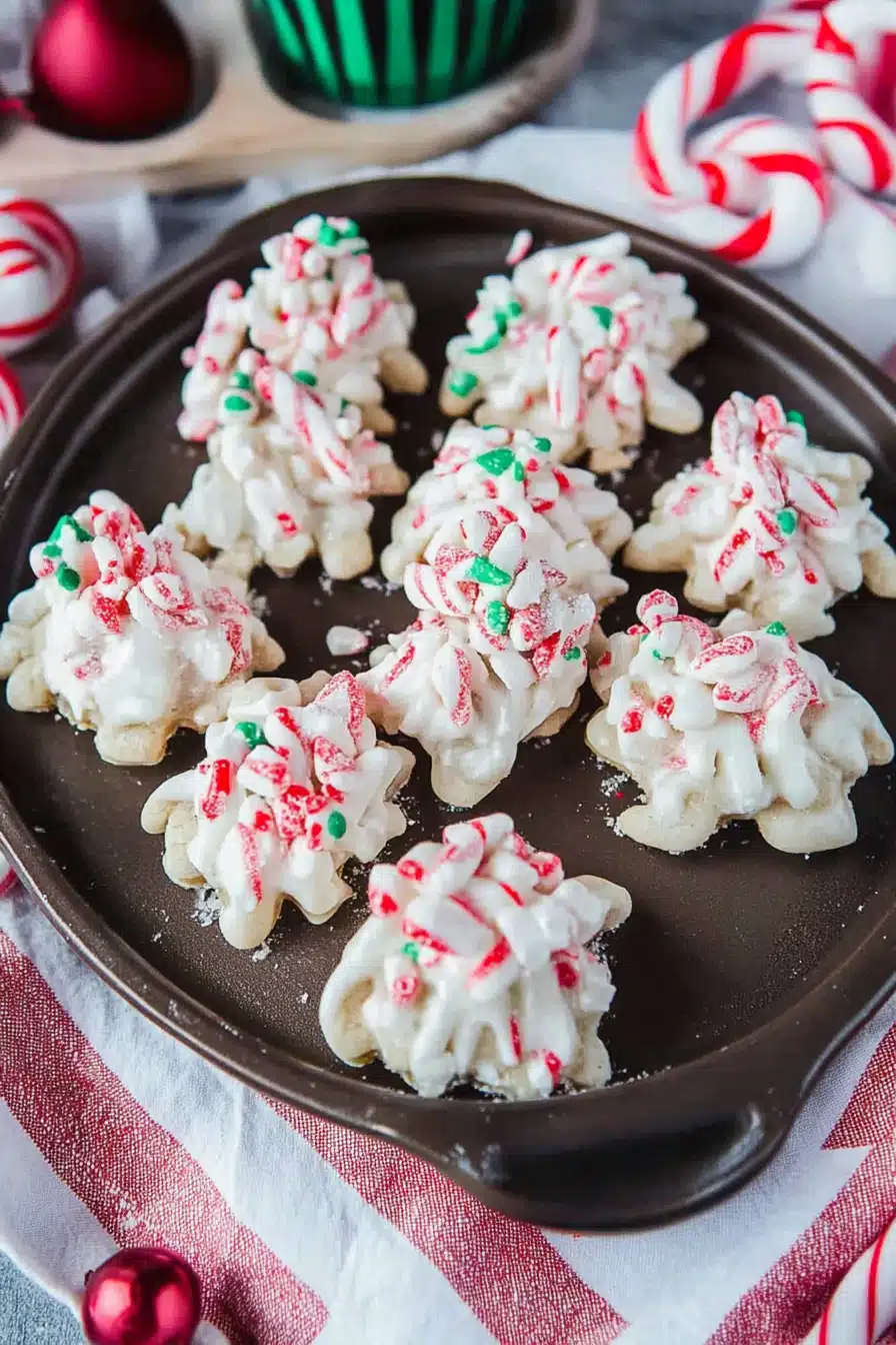Peppermint Crockpot Candy Final Dish Presentation