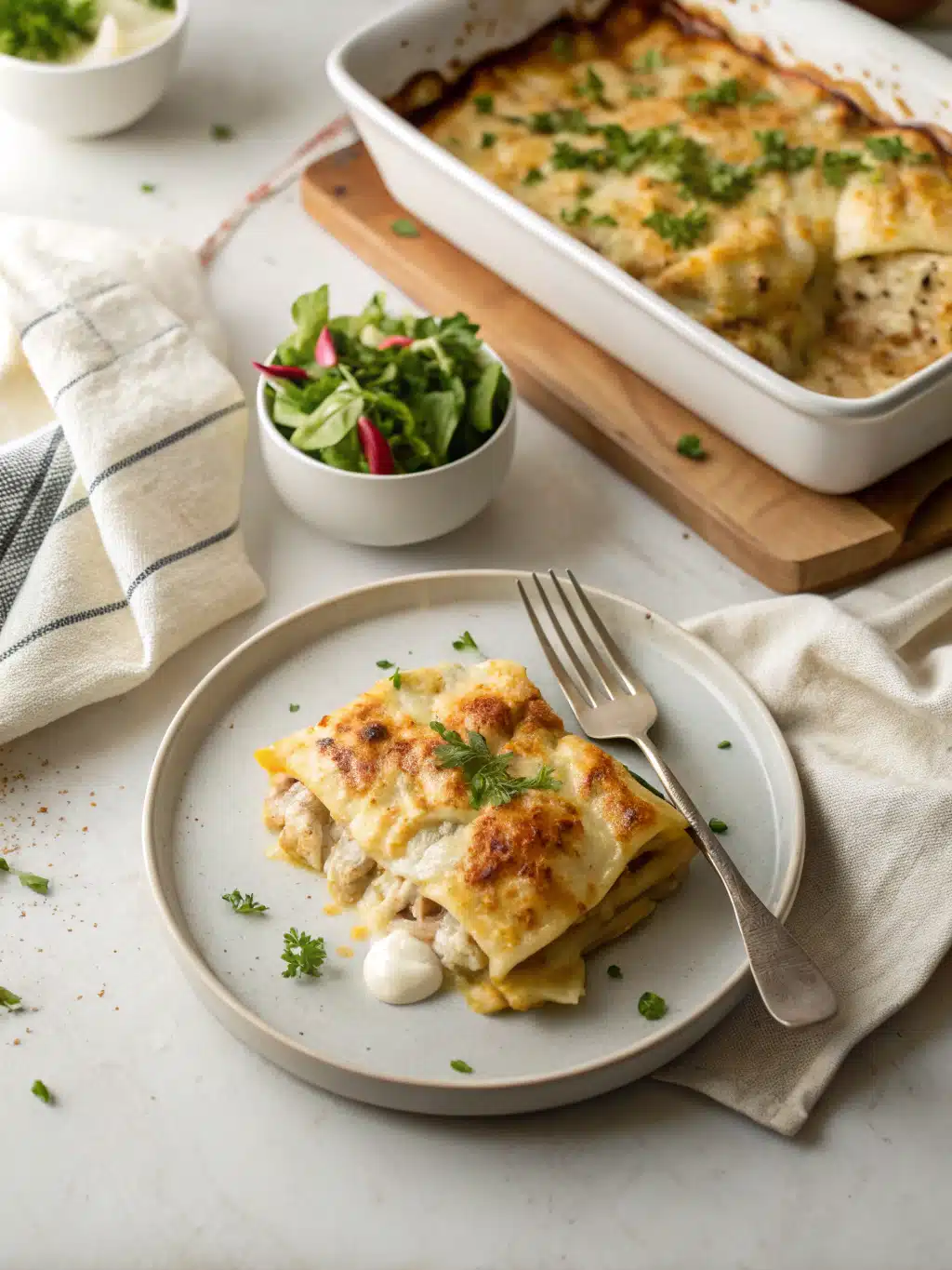 Pierogi Casserole Recipe serving suggestion