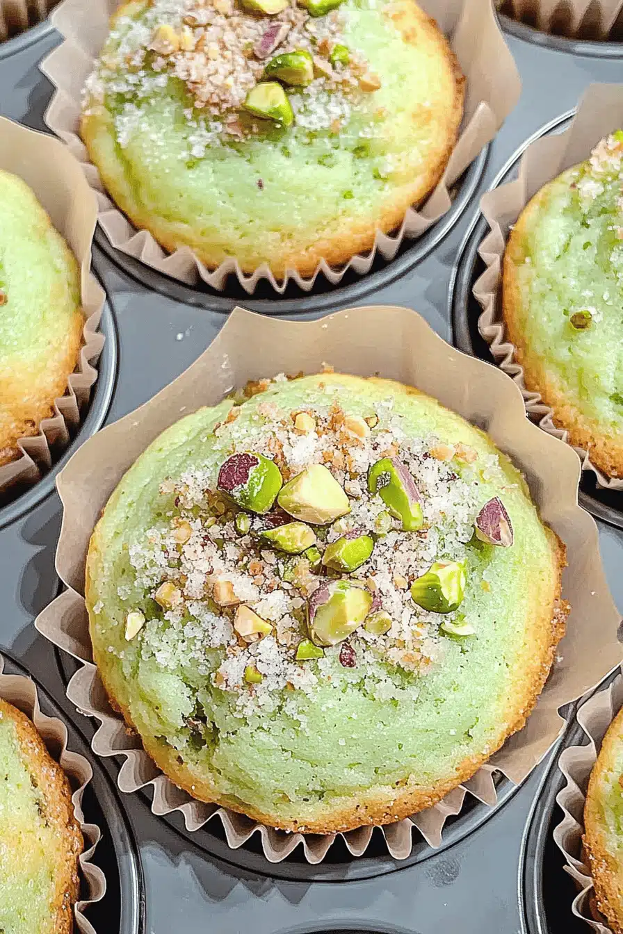 Pistachio Muffins Final Dish Presentation