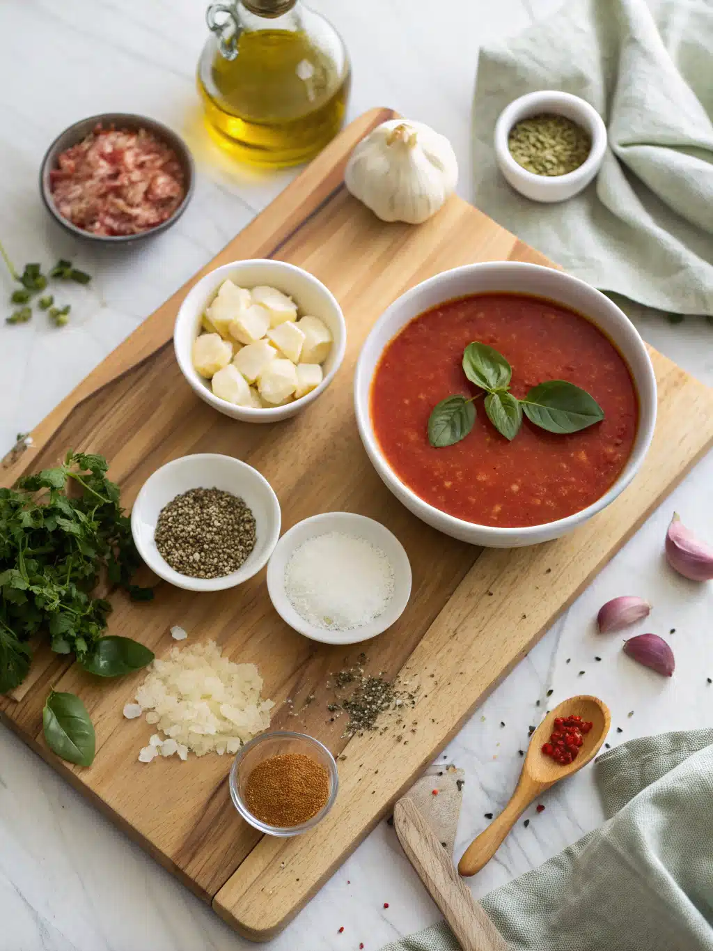 Pizza Soup Recipe ingredients