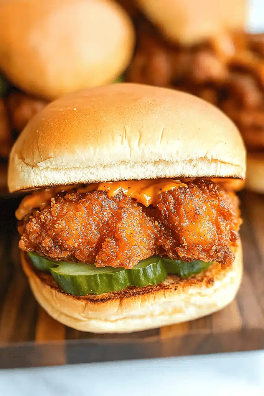Popeyes Spicy Chicken Sandwich Recipe Final Dish Presentation