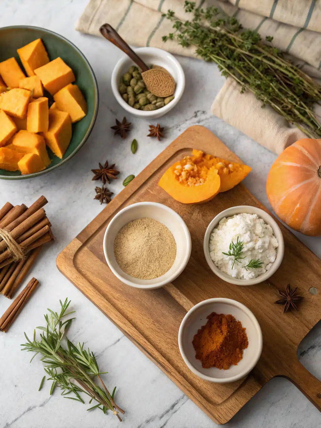 Pumpkin Cinnamon Rolls ingredients