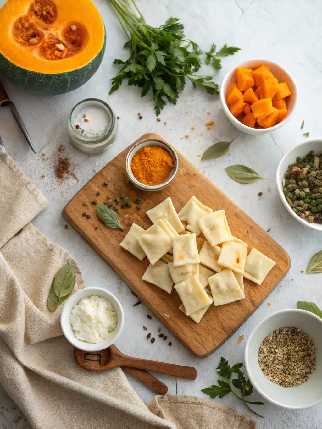 Pumpkin Cream Cheese Wontons ingredients