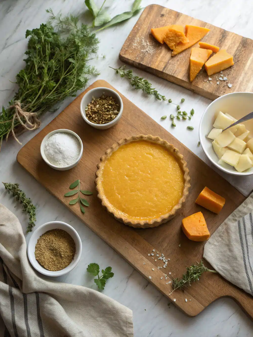 Pumpkin Tart Recipe ingredients