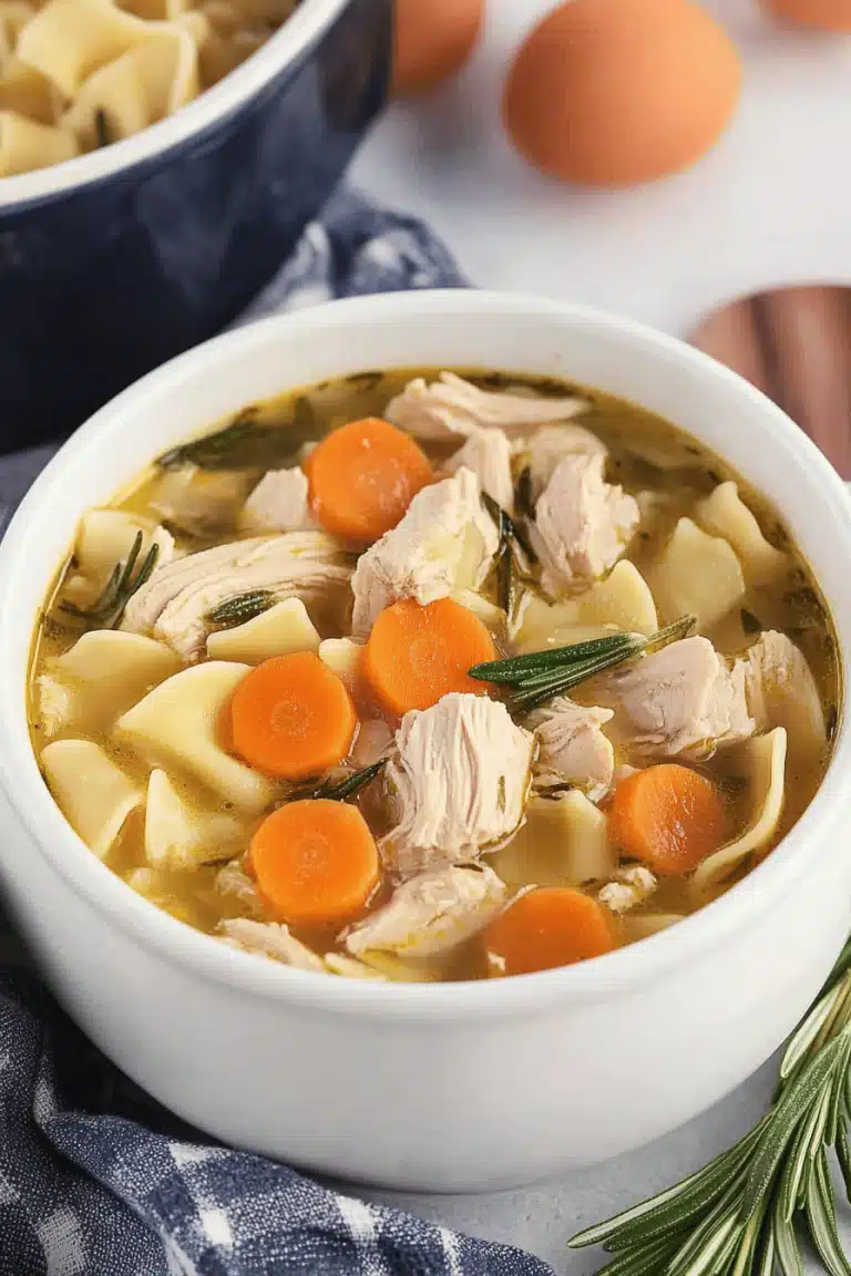 Rosemary Chicken Noodle Soup