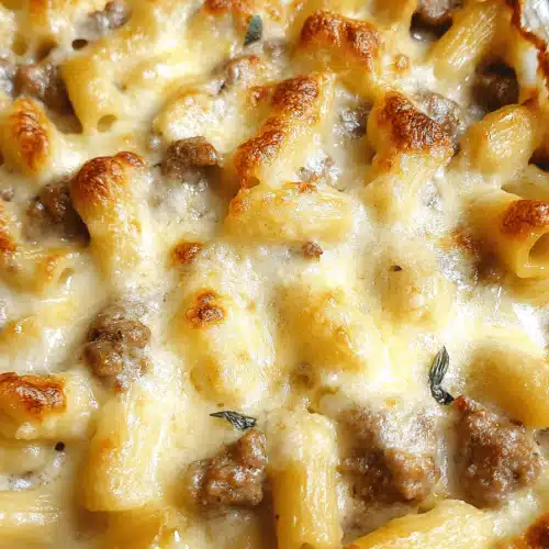 Sausage Alfredo Bake