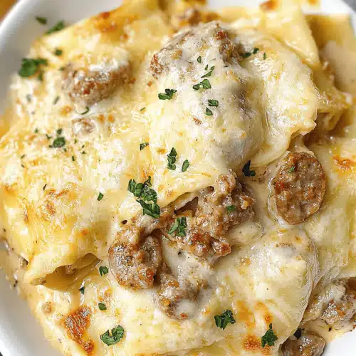 Sausage Alfredo Lasagna