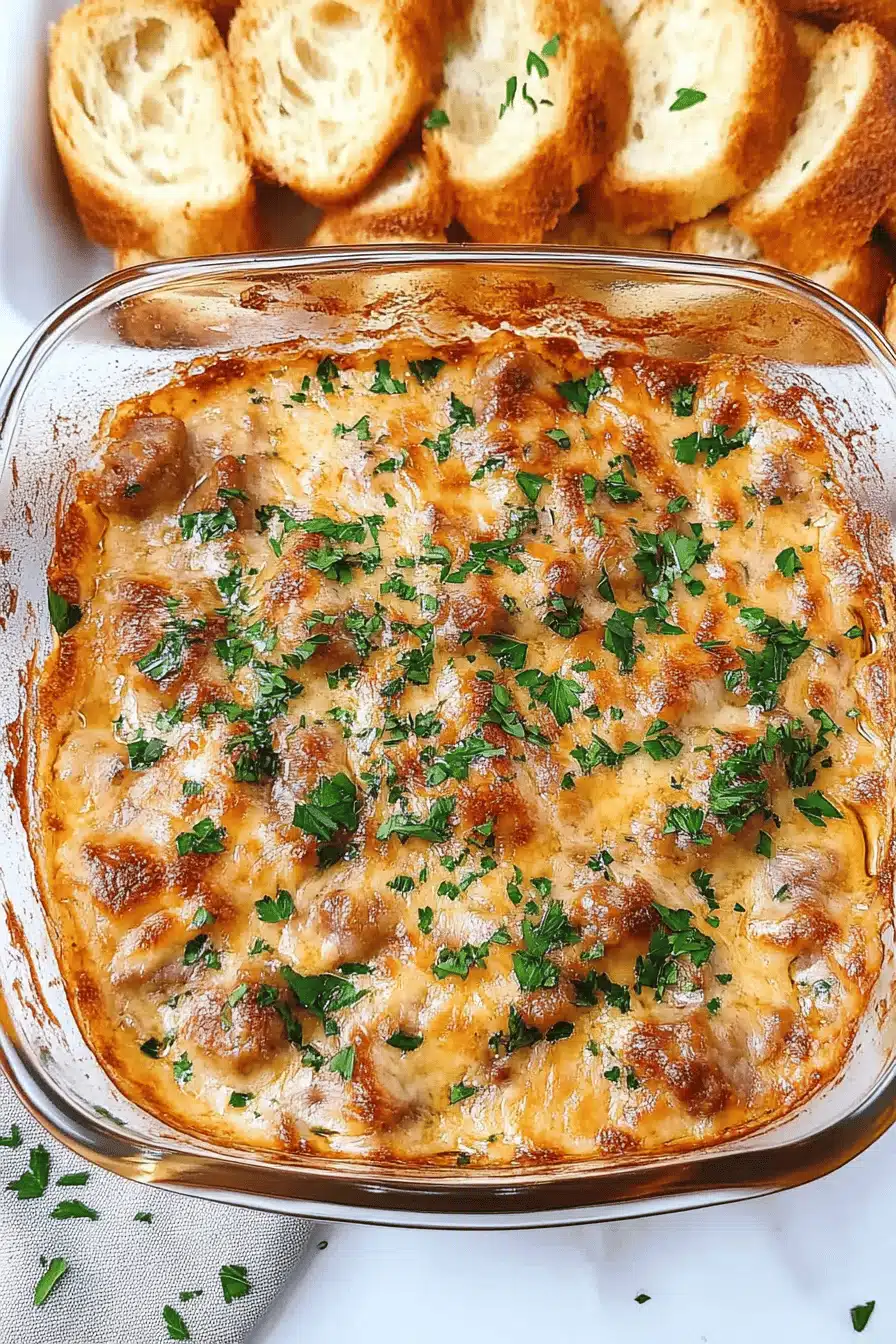 Sausage Dip Recipes Final Dish Presentation
