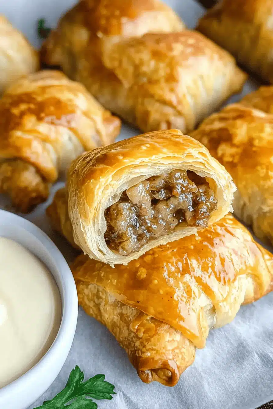 Sausage Roll Recipe Final Dish Presentation