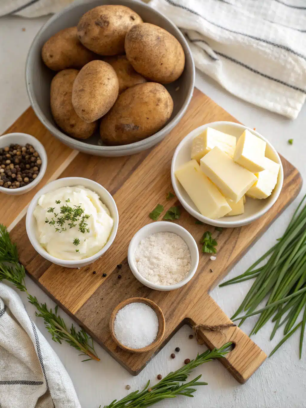 Slow Cooker Mashed Potatoes ingredients