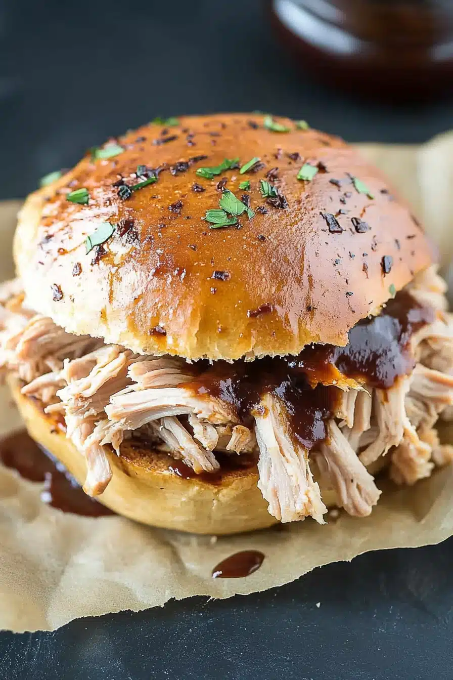 Slow Cooker Pulled Pork Final Dish Presentation
