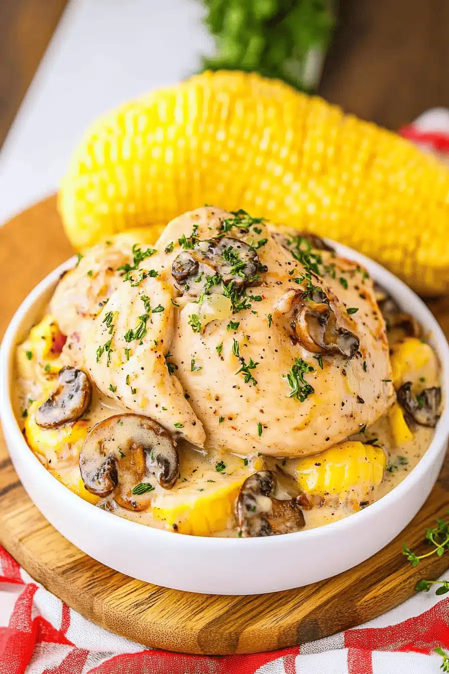 Slow Cooker Turkey Final Dish Presentation