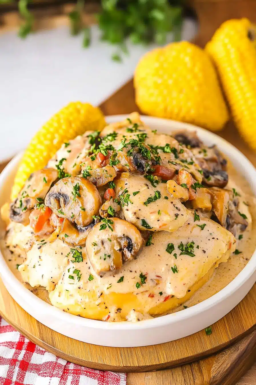 Slow Cooker Turkey Final Dish Presentation