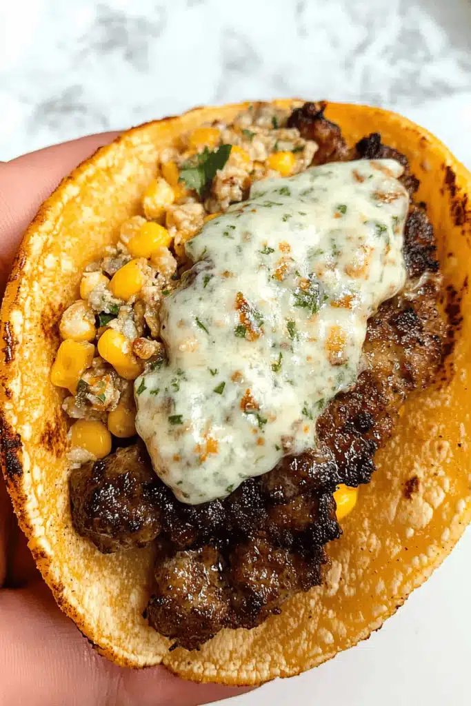 Smash Burger Tacos