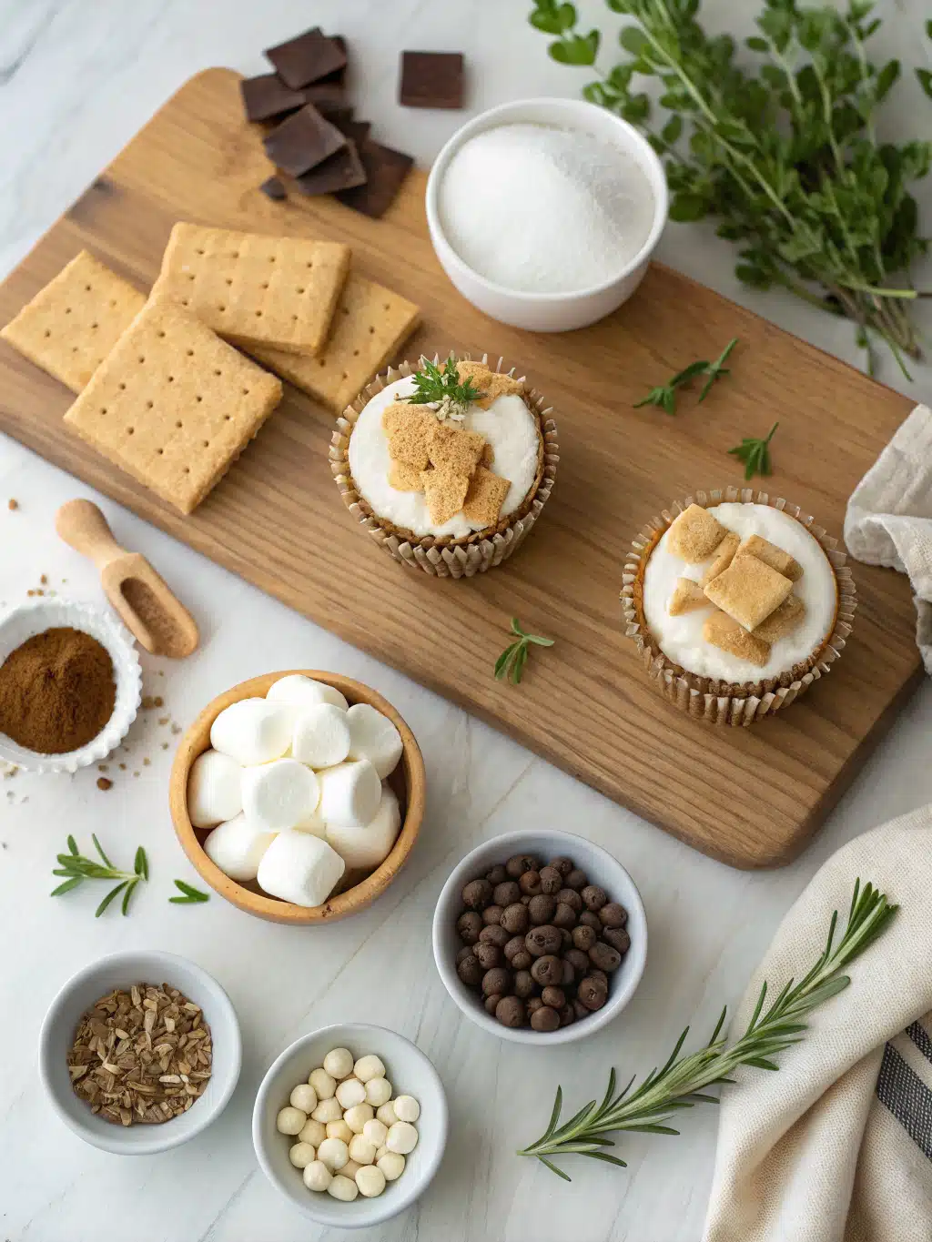 S'mores Cupcakes Recipe ingredients
