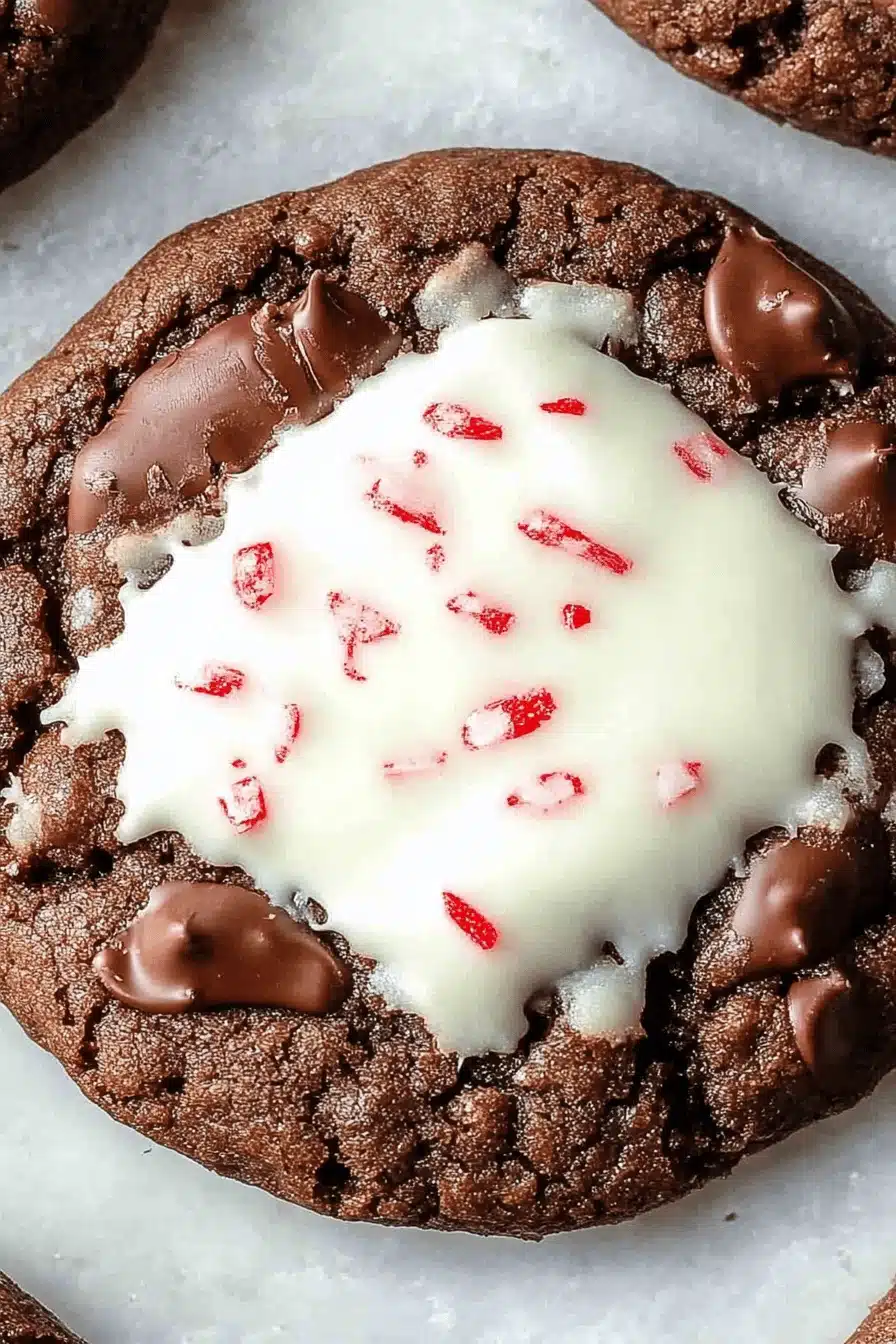 Soft Batch Chocolate Peppermint Cookies Final Dish Presentation