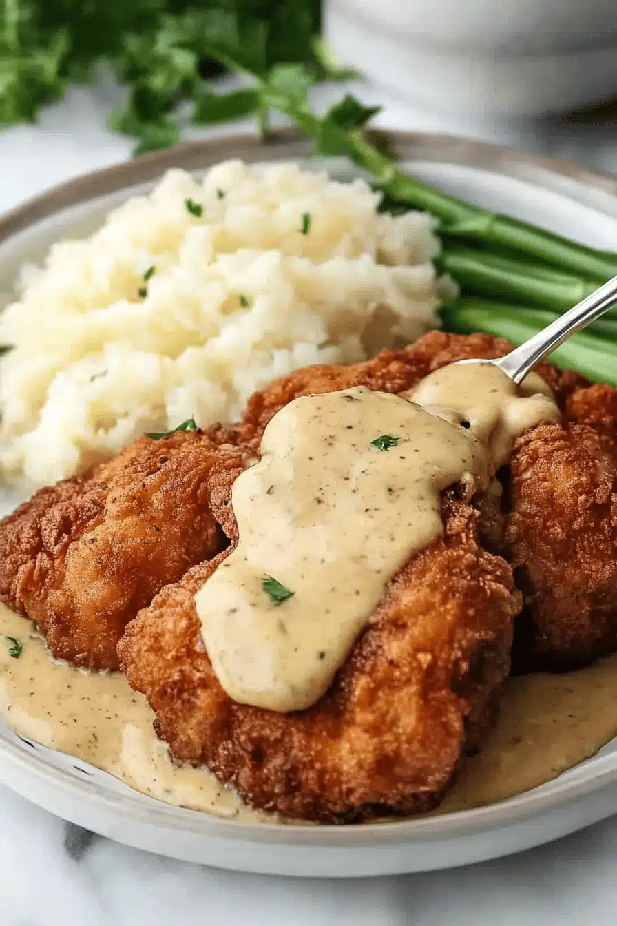 Southern Fried Chicken Recipe Final Dish Presentation