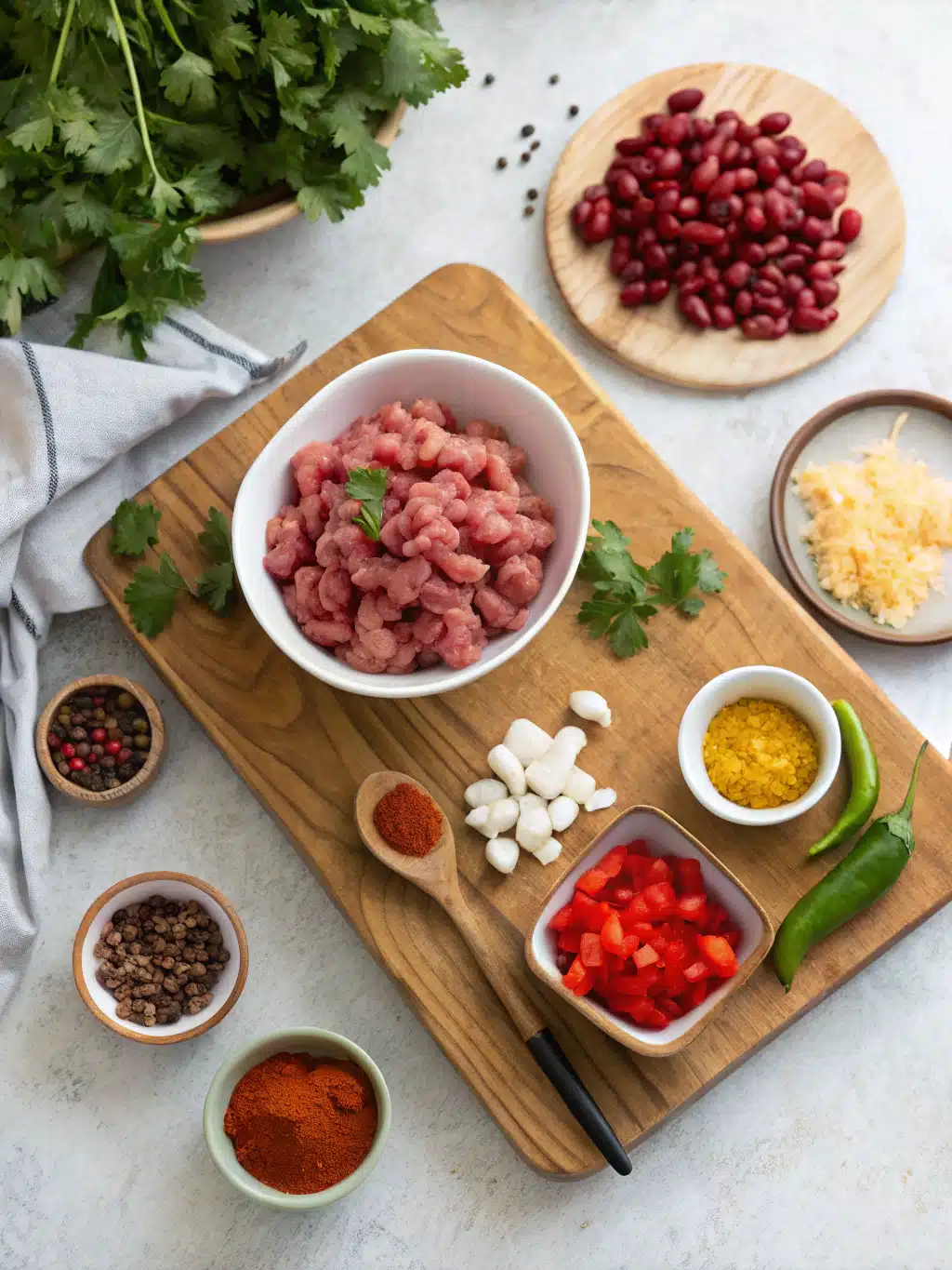 Southwestern Turkey Chili ingredients