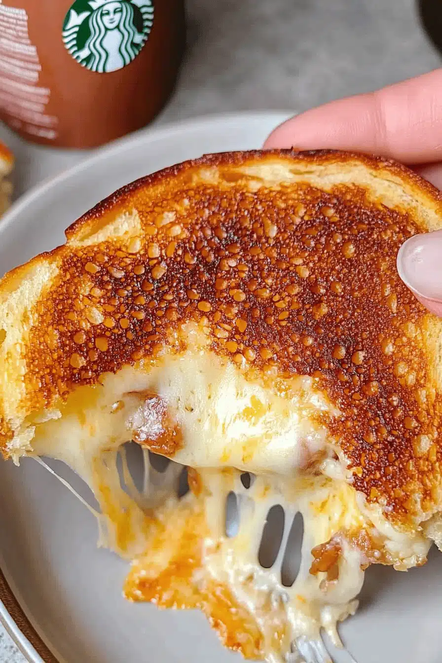 Starbucks Grilled Cheese Recipe Final Dish Presentation