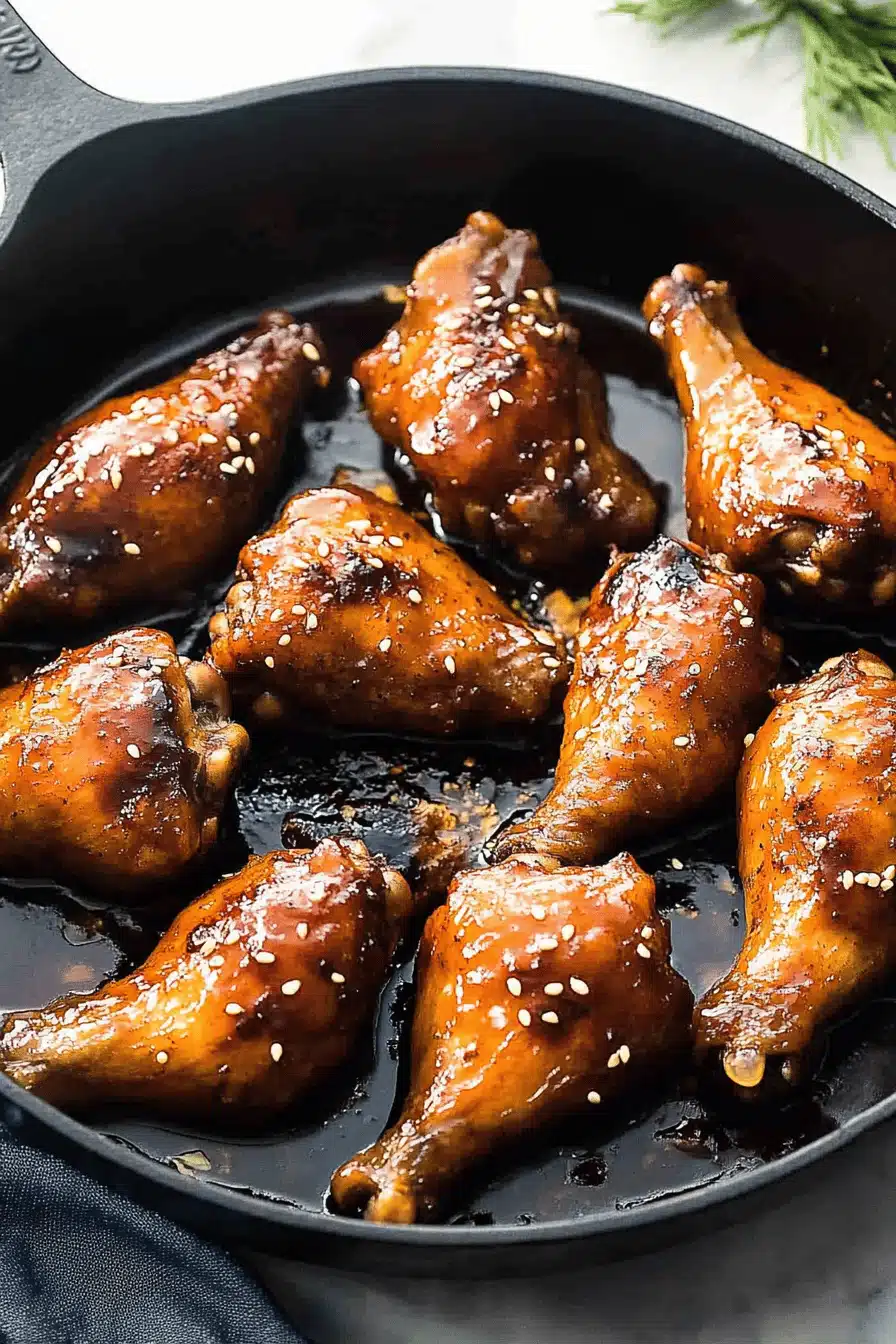 Sticky Chicken Recipe Final Dish Presentation