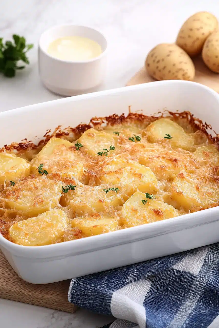 Swiss Potatoes Delight Final Dish Presentation