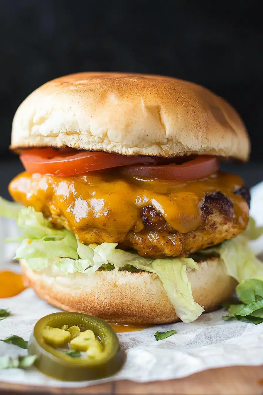 Taco Chicken Burgers Final Dish Presentation