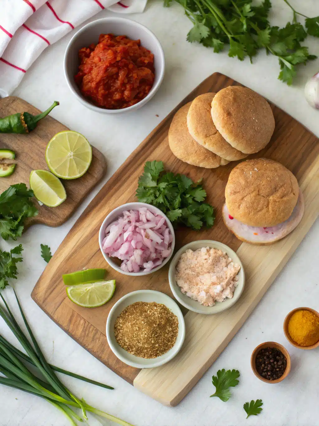 Taco Chicken Burgers ingredients